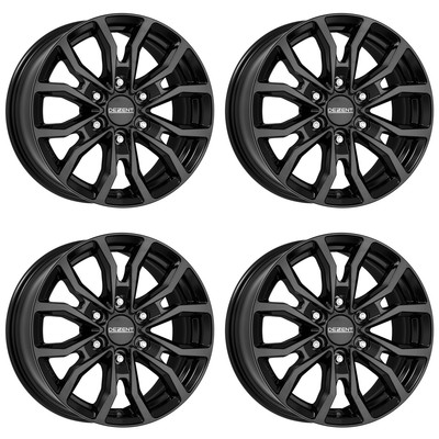 4 Dezent KC black wheels 8.0Jx18 6x114.3 for Mercedes Benz X 18 Inch rims