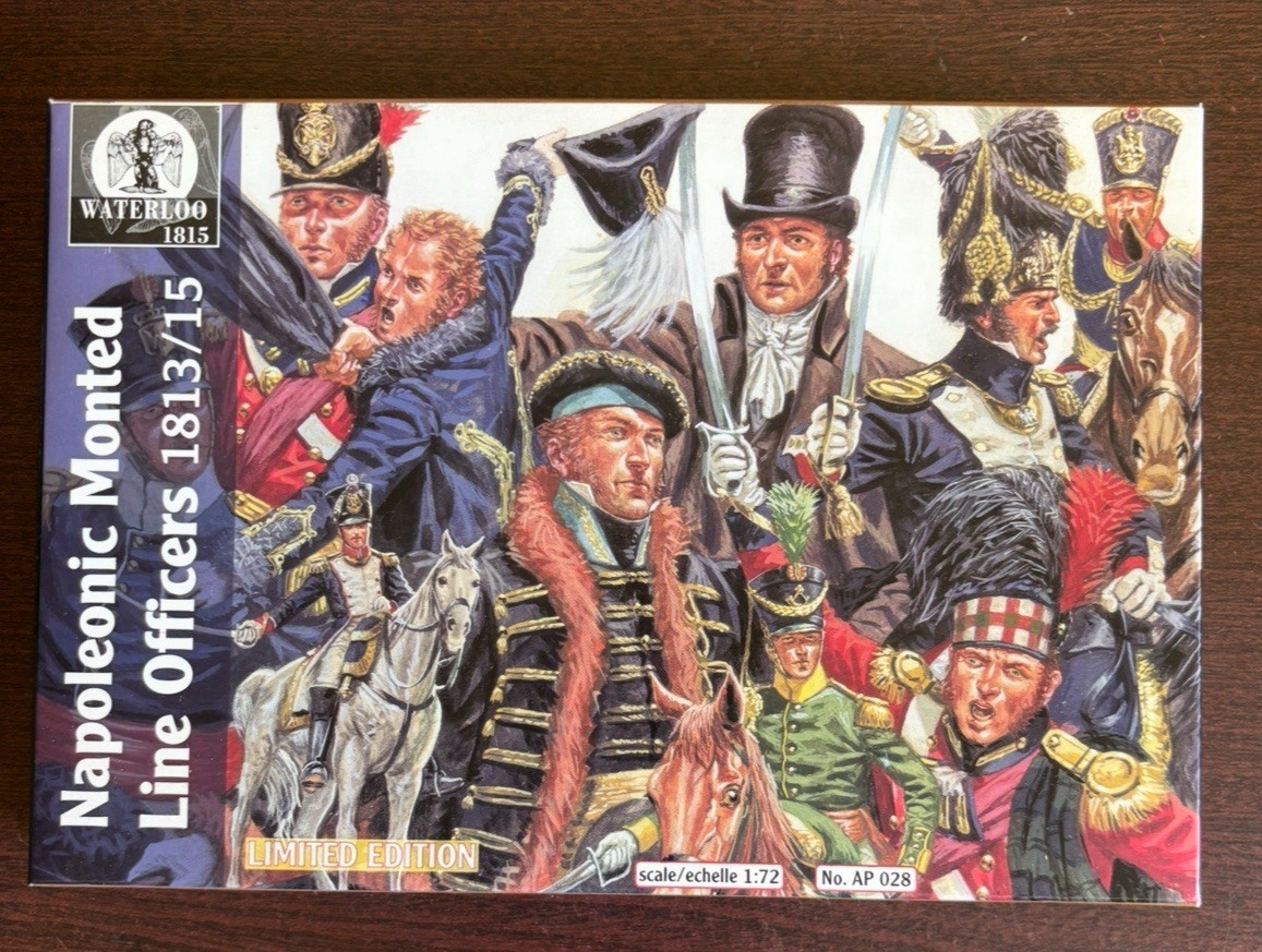 Waterloo 1815 1813/15 1/72 scale Napoleonic Mounted Line Officers Limited AP 028