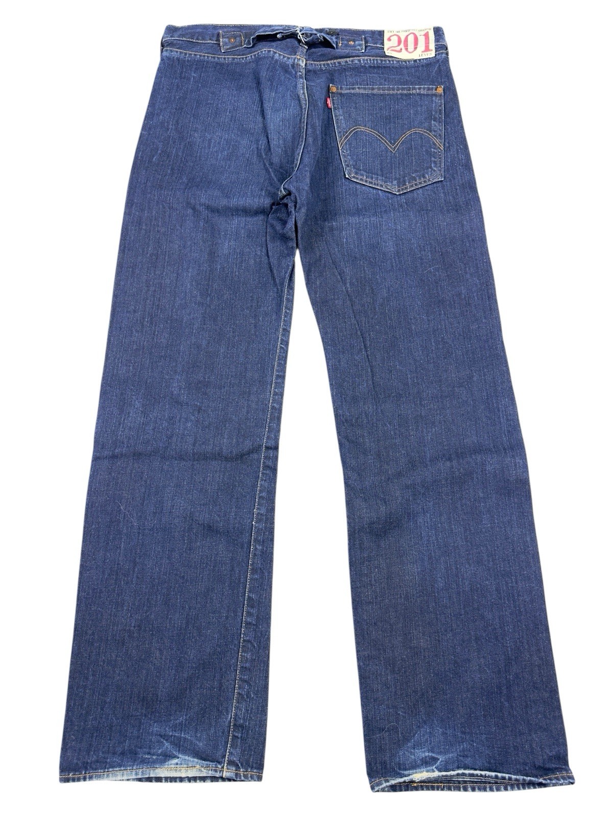 Levi’s Vintage 201 Anniversary Edition Rare Buckle Belt Jeans 34x32