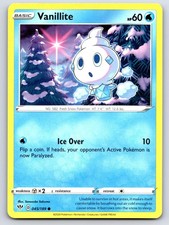 Vanillite 045/189 Common Darkness Ablaze Pokemon
