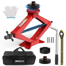 IMAYCC Car Jack Kit 2.5 Ton/5512 lbs Universal Scissor Jack for Car with Rubber