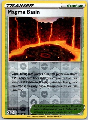 Magma Basin 144/172 Reverse Holo Uncommon Brilliant Stars NM