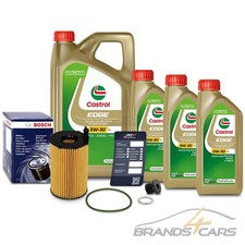 BOSCH ÖLFILTER+8L CASTROL EDGE 5W-30 LL FÜR AUDI A4 8K B8 3.0 TDI BJ AB 11