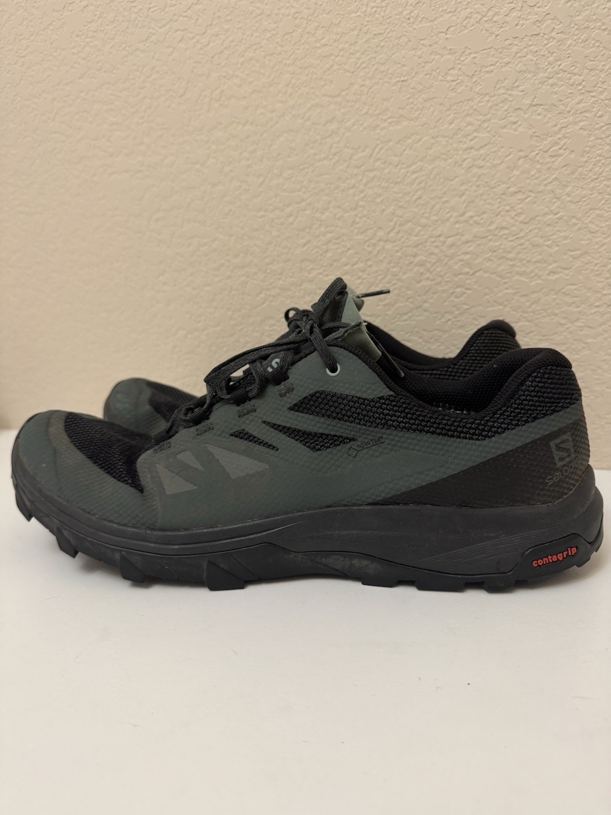 Scarpe da corsa escursionismo Salomon Outline Goretex da uomo taglia 12 5 sneakers casual