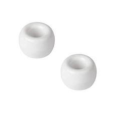 2 Pcs Mini Ceramics Toothbrush Holder,Individual Stand for White