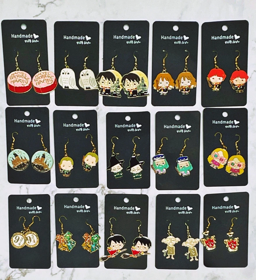 Lote de 15 pendientes colgantes hechos a mano con temática de Harry Potter Foto 2 de 2