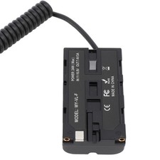 D Tap to NP F550 Dummy Battery 37  100cm Cable High Conversion Efficiency Fully