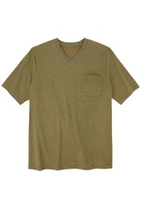 Boulder Creek by KingSize Men's Big & Tall Heavyweight Pocket V-Neck Tee