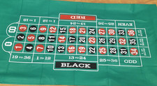 35" x 70" Casino Layout Felt roulette layout mat.