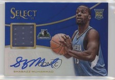 2013 Panini Select Rookie Jersey Blue Prizm 3/35 Shabazz Muhammad #30 Auto 1u6