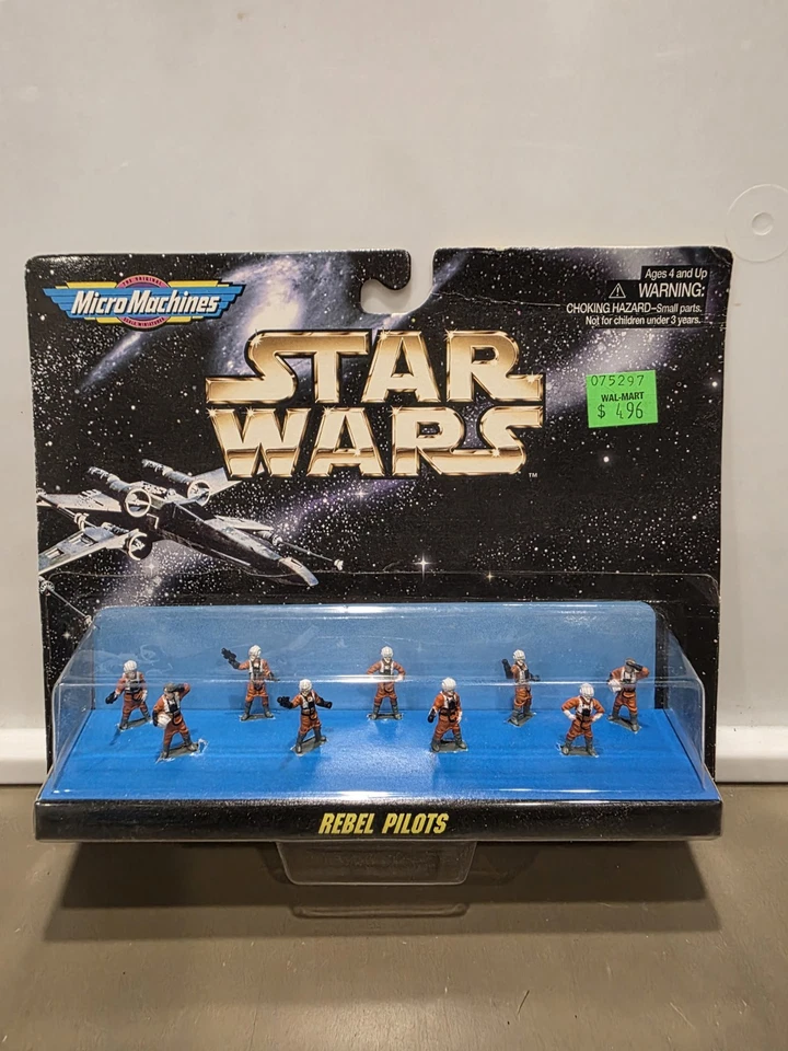 Lote de 4 bonecos Micro Machines Star Wars 1996 Trooper, Echo, Rebel, Imperial - Imagem 4 de 4