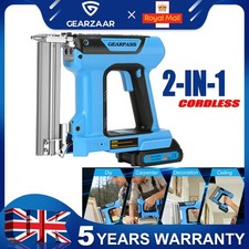 2 IN 1 ELECTRIC CORDLESS NAILER PIN SET Nail Gun W/ 2 BATTER 21V 18 GAUGE NEW