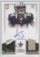 2013 Panini National Treasures Dual Signatures Prime 12/25 Kenny Stills Auto 1u0