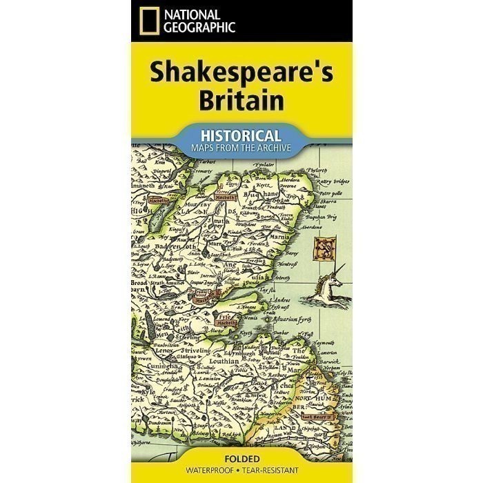 National Geographic Shakespeare's Britain Map - folded - Image 2