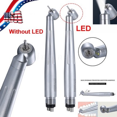 Dental Surgical High Speed Handpiece 45 Degree Reverse Air 4 Hole (LED) NSK Type