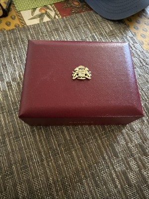Benrus Vintage Watch Box Maroon Empty - 5-1/2  X 4  X 2  - Bin 8