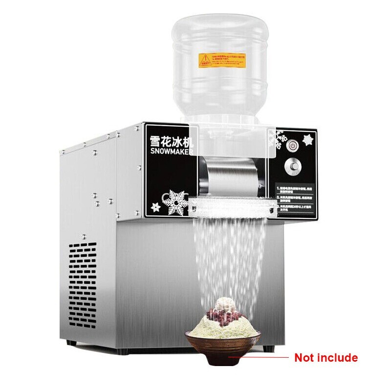 60KG/24H Commercial Korean Snowflake Machine Ice Shaver Snow Cone Shaving Maker