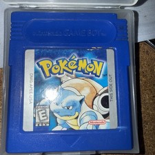 Pokemon Blue Version (Nintendo Game Boy, 1998) GBC Authentic Bad Battery