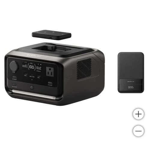 🔥NEW🔥 EcoFlow River 3 Plus Wireless Boost Combo, 1200W 286Wh Battery Generator