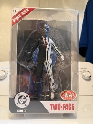 McFarlane Two-Face 89' Red Platinum Action Figure in hand