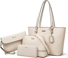 Women Fashion Handbags Wallet Tote Bag Shoulder Bag Top Handle Satchel Purse Set