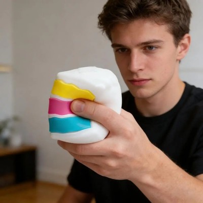 Peace of Cake Sensory Squeeze Toy For Ages 3 And Up