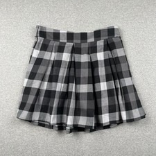 Noisy May Pleated Mini Skirt XS Black White P...
