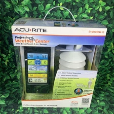 AcuRite Professional Weather Center Wireless With Easy Mount 3-in-1 Sensor