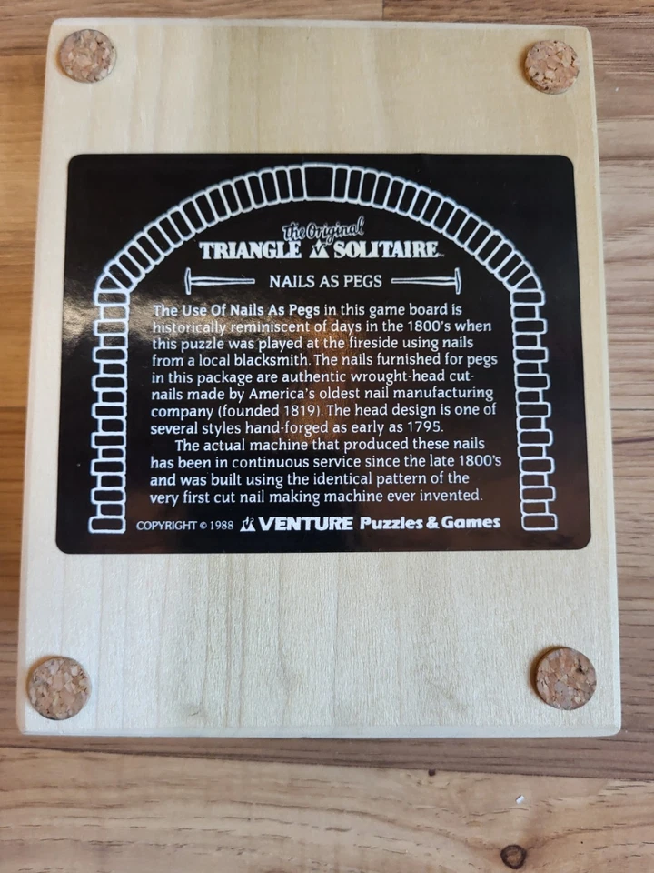 Vintage 1988 PoFolks Signature Series Triangle Solitaire - Image 4 of 4