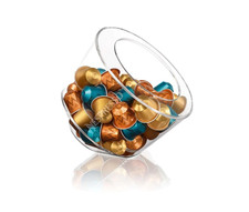 Nespresso View Collection Bomboniera Porta Capsule Trasparenti Cialde Caffè Dispenser