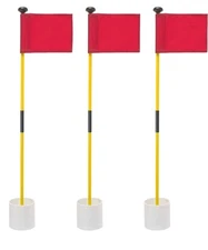Murray Sporting Goods Golf Flagsticks, Flags and Cups - Set of 3