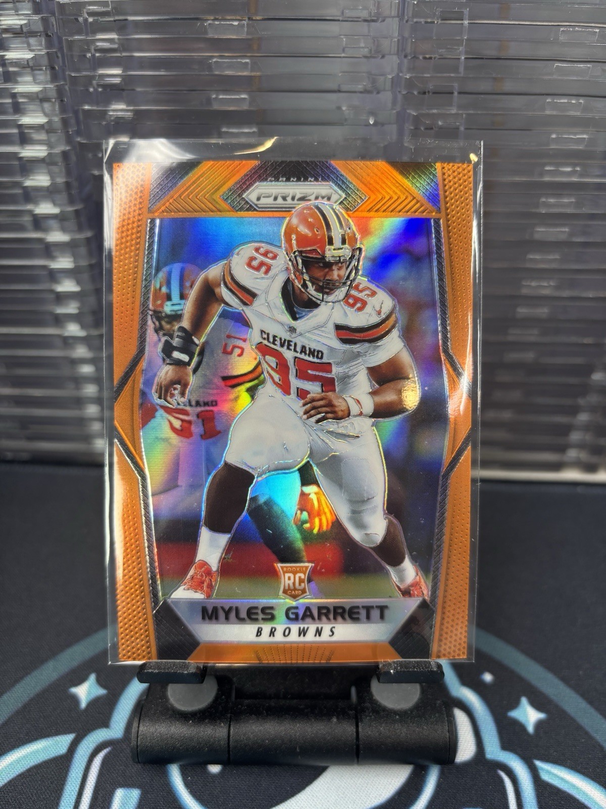 2017 Panini Prizm - Rookies Myles Garrett #242 Orange Prizm /275 (RC)