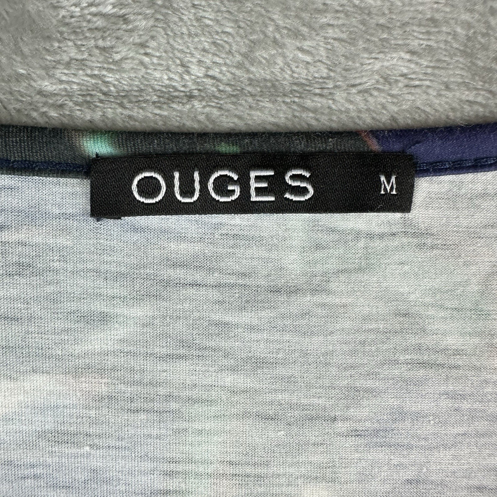 Ouges Dress Women’s M Purple w/ Red Pink White Fl… - image 2