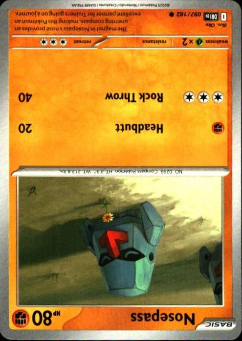 Nosepass 097/182 C Destined Rivals Pokemon LP
