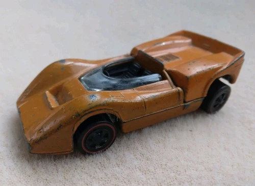 Vintage Hot Wheel Redline 1968 Orange McLaren Mattel USA