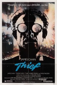 Thief James Caan Movie Poster 27x41 1981 Orig Vintage Folded 12x8in Metal Sign