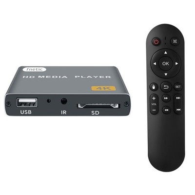 4K Digital Media Player with USB Drives/SD Cards Port, HDMI/AV Output, Digita...