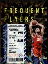 2020-21 Hoops #10 Ben Simmons Frequent Flyers Purple Explosion E1