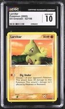 CGC 10 GEM MINT Larvitar 52/106 Pokemon 2005 EX Emerald Pop 48 on eBay