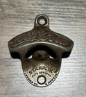 Vintage original Drink Coca-Cola Brown Co Star X Wall Mount Bottle #000007