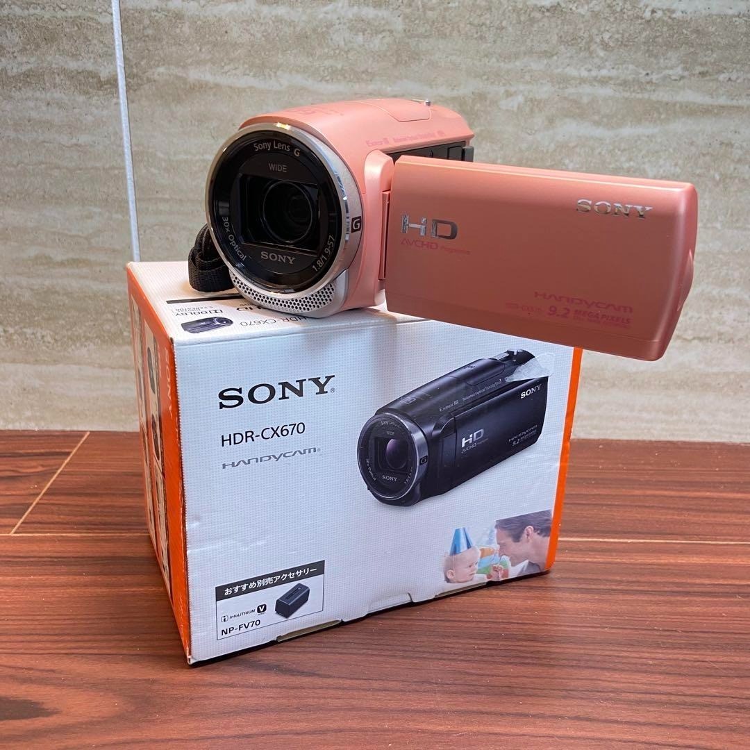 SONY HDR-CX670 4K Camcorder Imported from Japan Model 3826-image