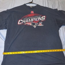 New England Patriots AFC Conference Champions Navy Blue NFL Football Shirt