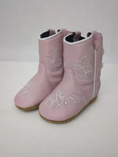 Boot Barn Lil' Toddler Baby Girl Old West Cowgirl Boots Pink/Floral Size 3.0