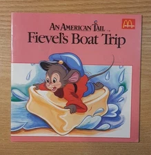 1986 MCDONALD'S HAPPY MEAL AN AMERICAN TAIL FIEVEL'S BOAT TRIP BOOK