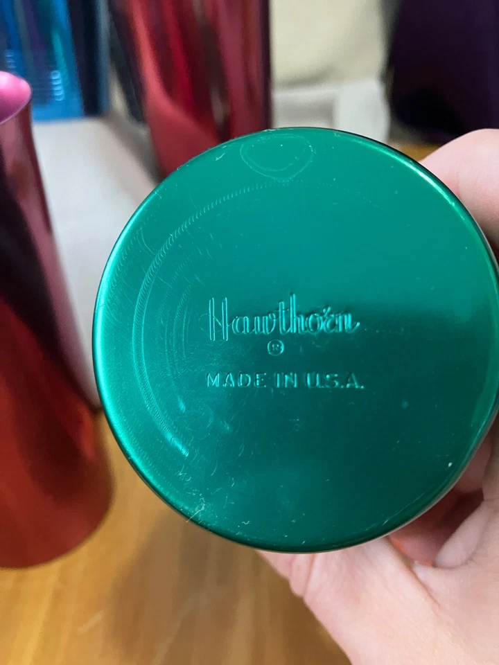 Juego De Colección De 10 Vasos De Aluminio Espino Vacaciones Vasos Tono Joya Foto 4 de 4