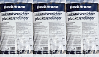 3 X 10 Kg Beckmann RasendüNger Plus Unkrautvernichter Mit Langzeitwirkung Npk