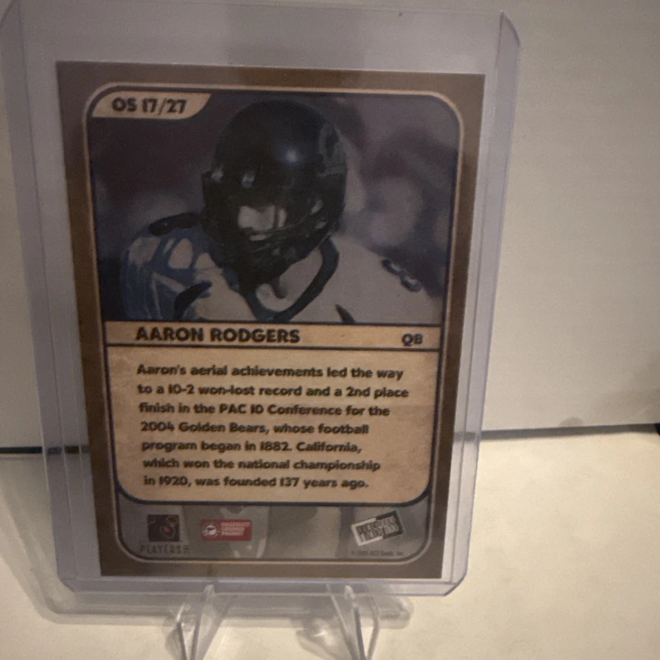 Aaron Rodgers 2005 RC Press Pass SE Old School #OS 17/27 Rookie Foto 2 de 2