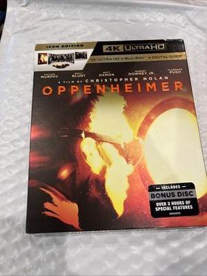 Oppenheimer (Icon Ed. Walmart Exclusive 4K, Blu-ray Digital, 3-Disc) Brand New