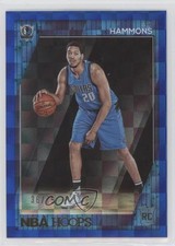 2016-17 Panini NBA Hoops Rookies Blue Checkerboard 36/75 AJ Hammons #297 c6t