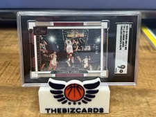 2023-24 Panini One And One LeBron James #TM-LJB Timeless Moments Heat /99 SGC 9